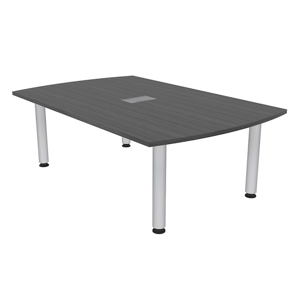 45.25 in W, 71.5 in L, 29 in H, Engineered Wood Top, Grey